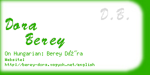 dora berey business card